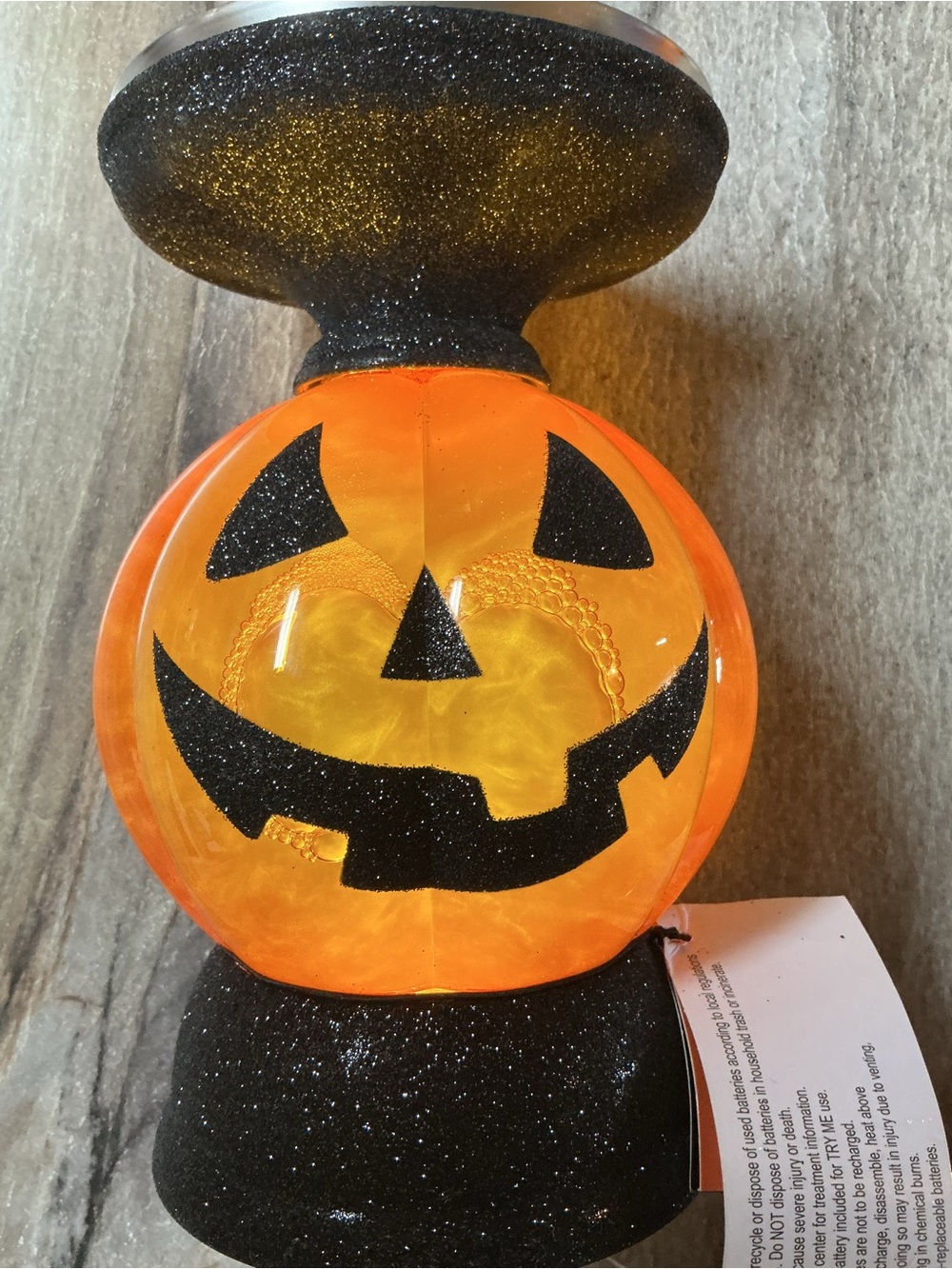 Celebrate Together™ Halloween Jack-O-Lantern Shimmer Candle Holder